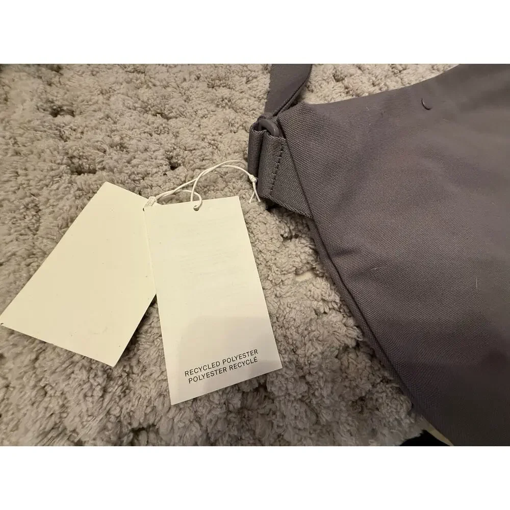 NEW COS Gray Canvas Crossbody Bag
